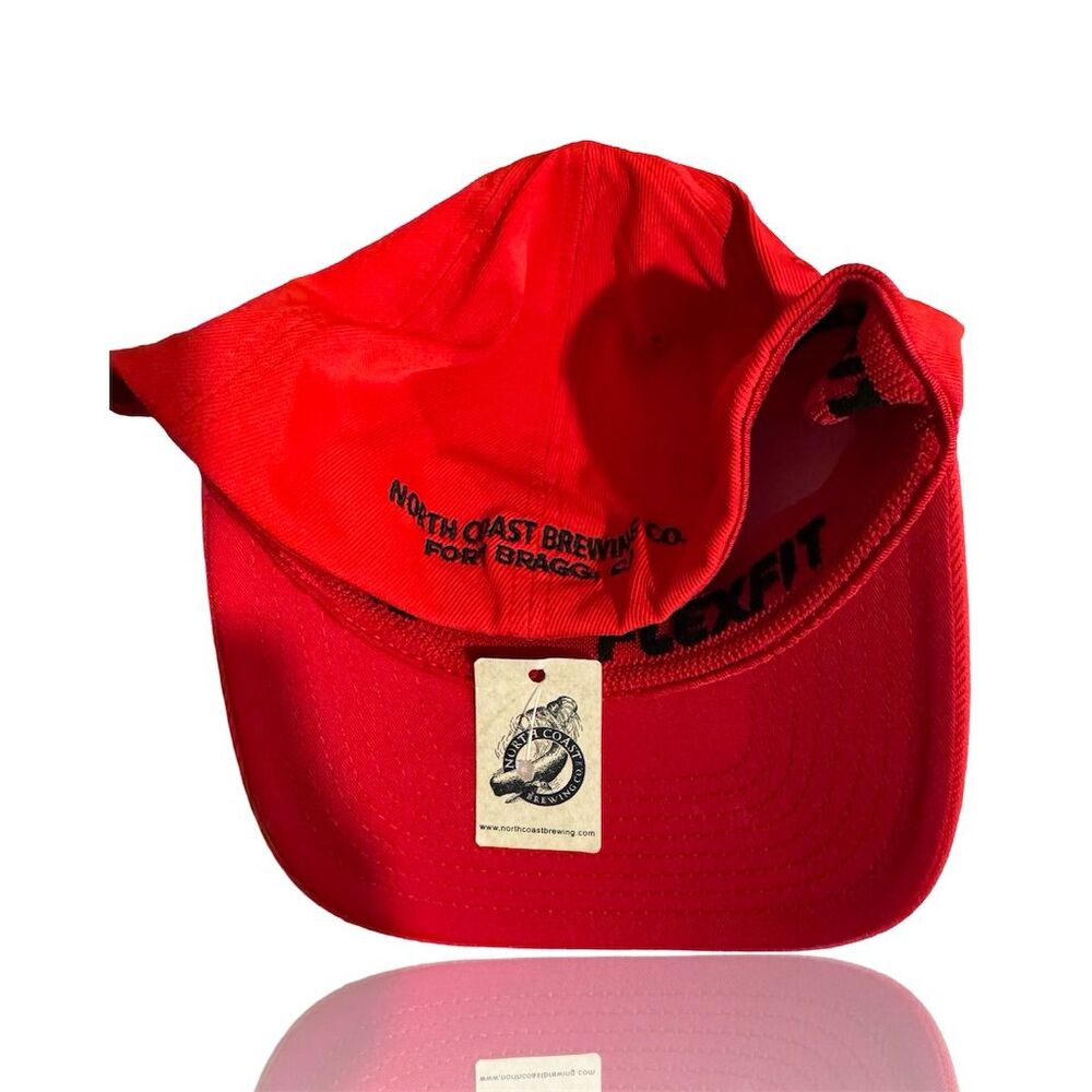 North Coast Brewing Co. Unisex Red Flexfit Cap L/XL Embroidered Logo - Picture 2 of 3
